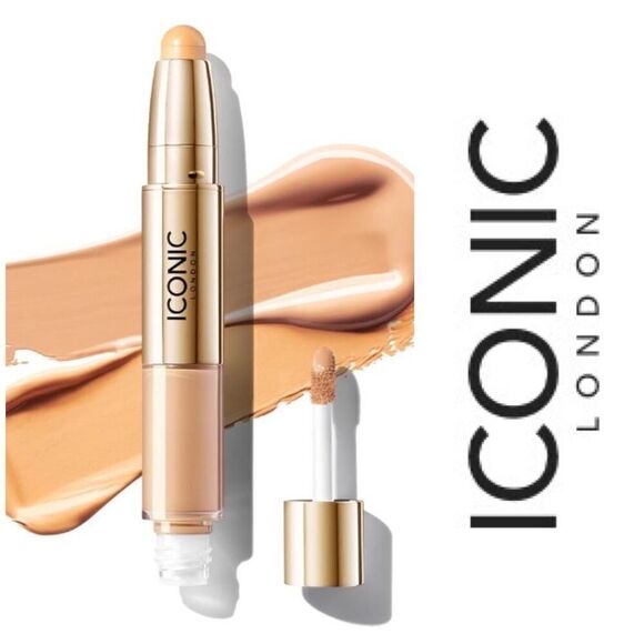 ICONIC LONDON - NWT - Radiant Concealer & Brightening Duo in WARM MEDIUM. 2-in-1 - Picture 1 of 15